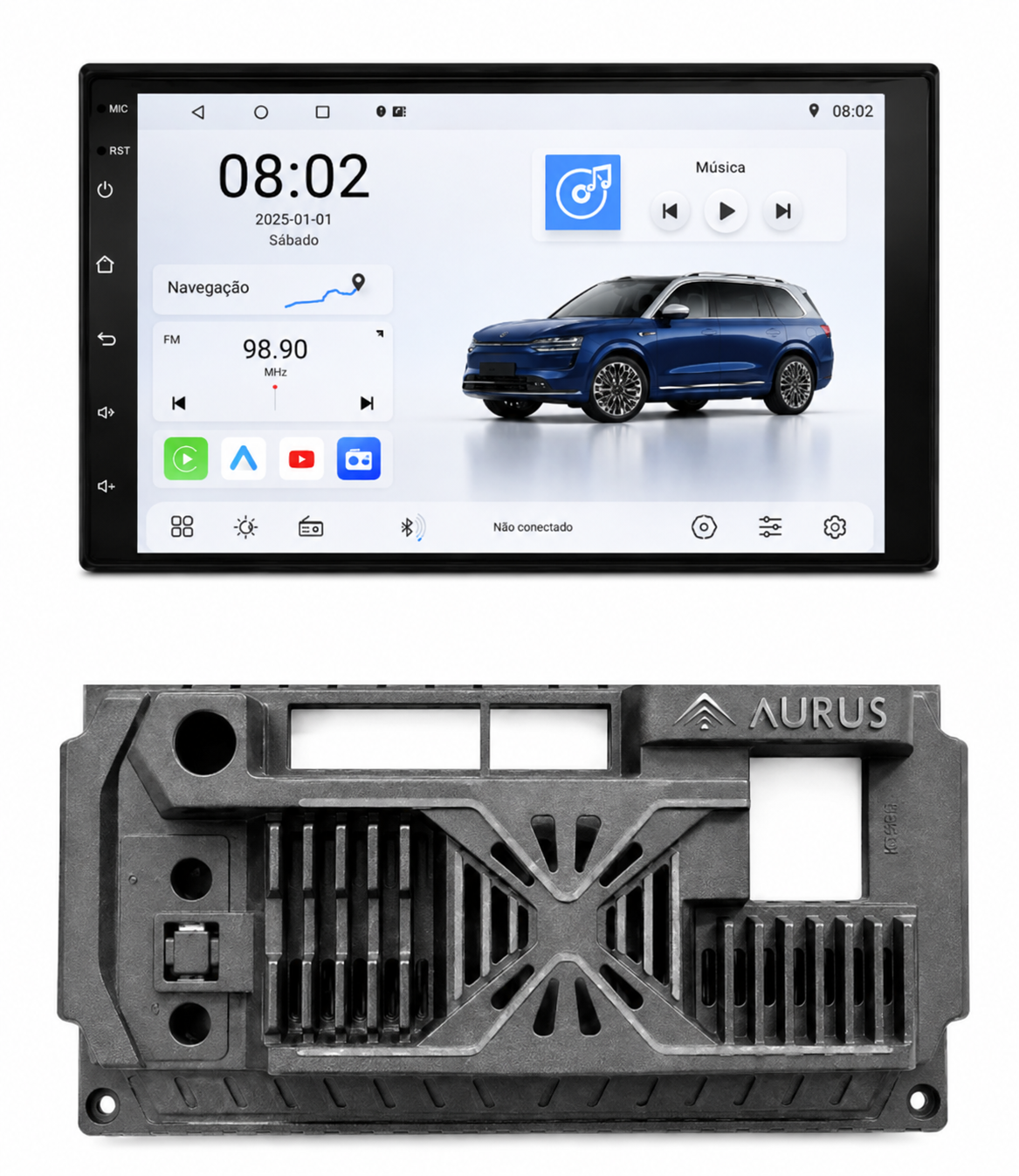 Aurus Connect+ 7″ QLED — CONNECT-QLED07-264 - imagem