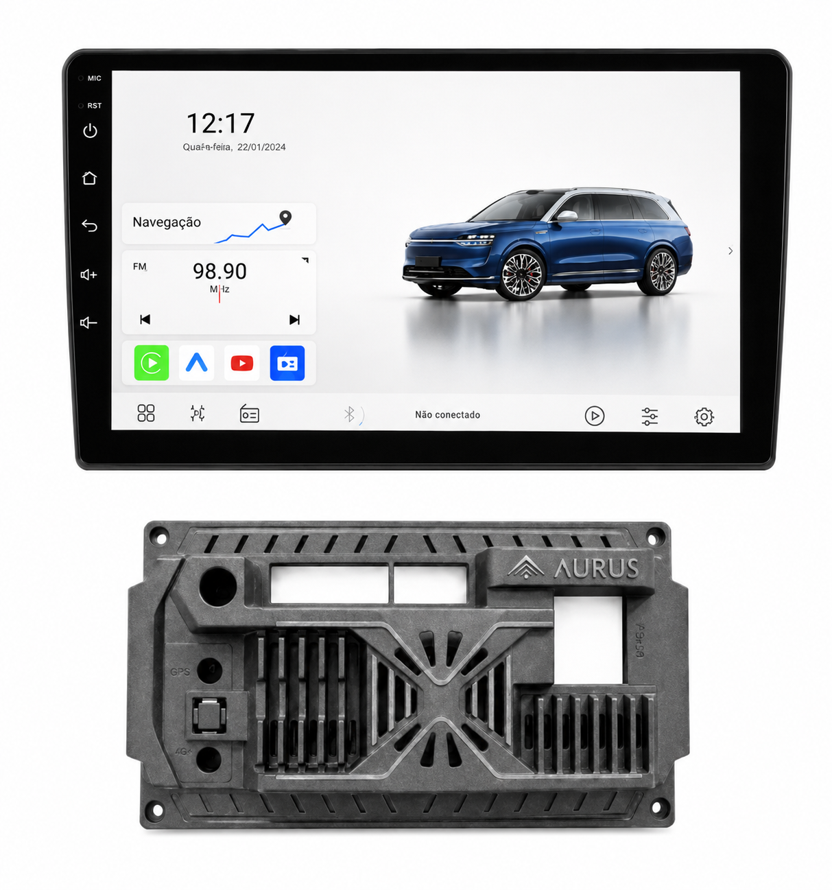 Aurus Connect+ 9″ QLED — CONNECT-QLED09-264 - imagem