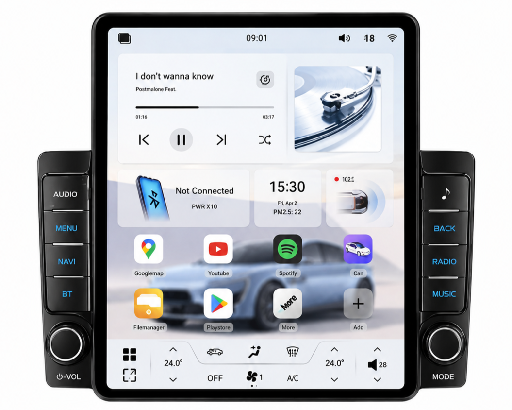 Aurus Connect+ 9,7″ QLED — CONNECT-QLED97-264 - frente
